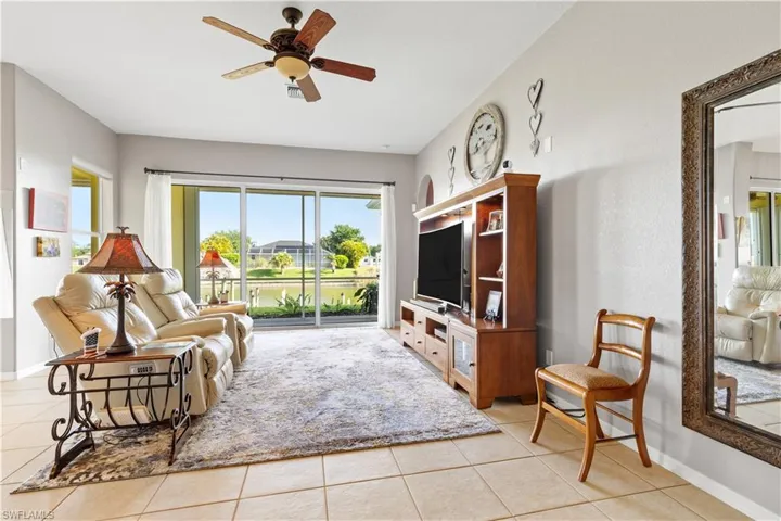 Living Room with Northern Exposure and facing VERMONT CANAL