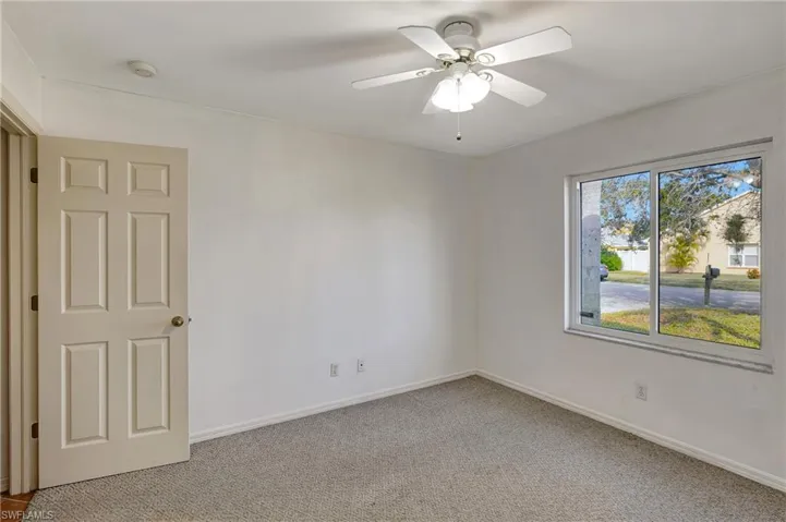 Bedroom #1 with view to front of the house.