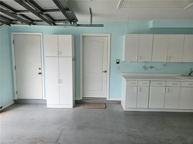 Garage with sink