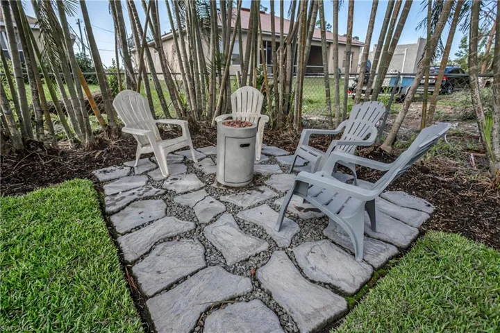 View of patio