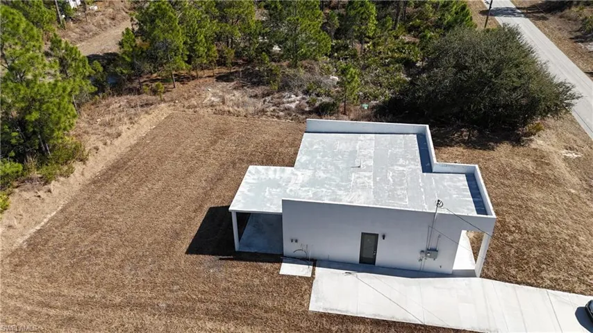 View from above of property