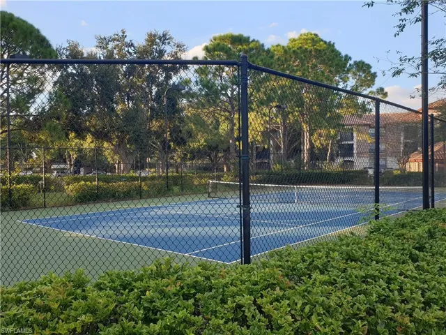 View of tennis court