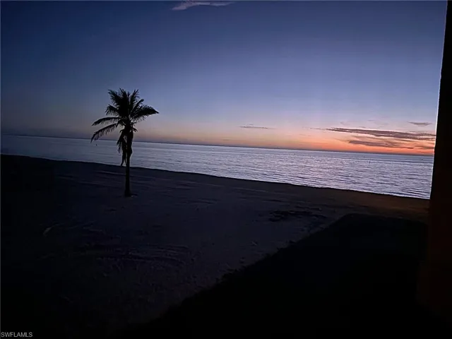 Water view with a beach view