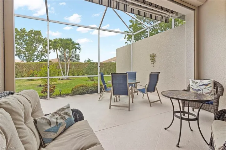 Sunroom / solarium with a healthy amount of sunlight