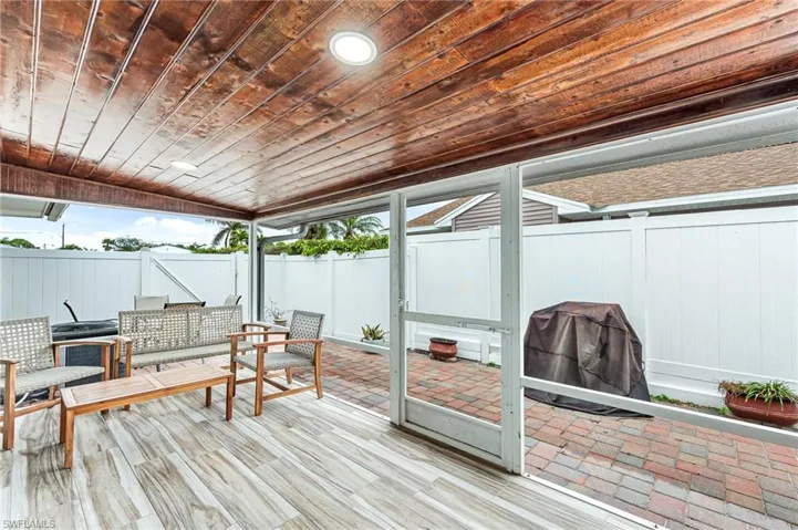 Deck featuring grilling area