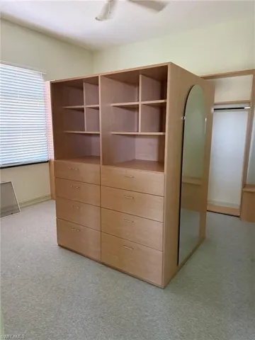 View of closet from primary bedroom