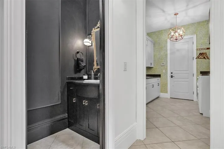 Half bath in back hallway