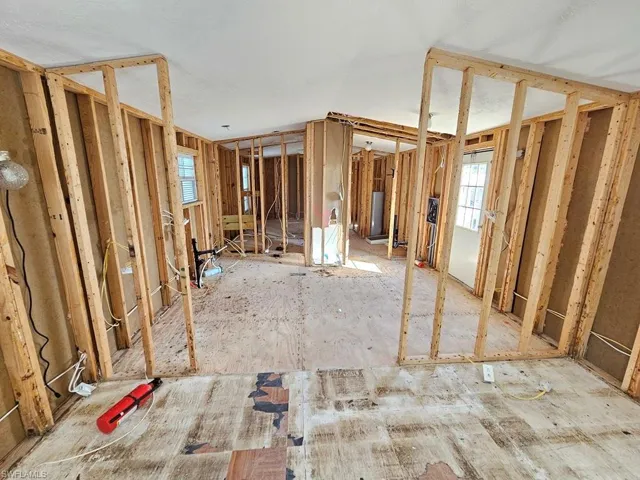 View of great room from kitchen