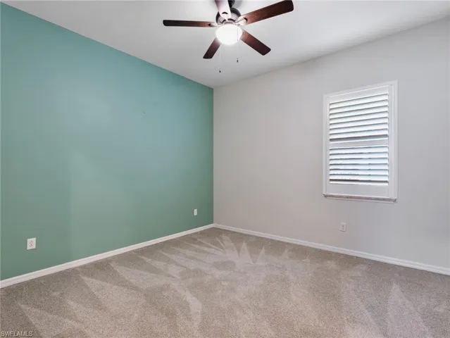 The second Guest Bedroom is as large as the first and has big walk-in closet