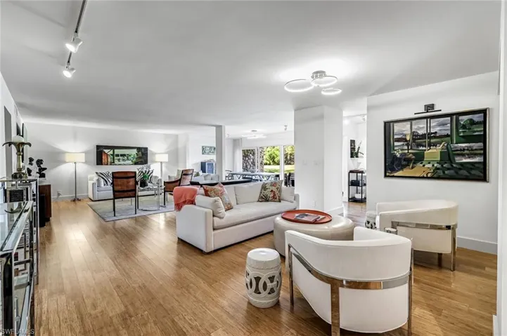 Bamboo flooring throughout