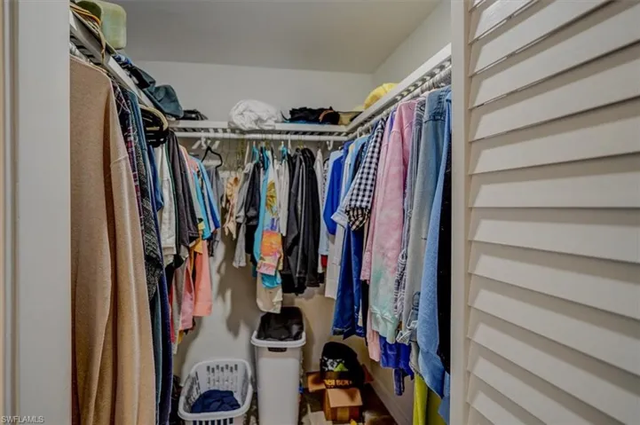 View of spacious closet