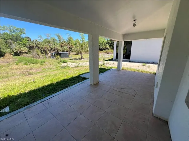 View of patio