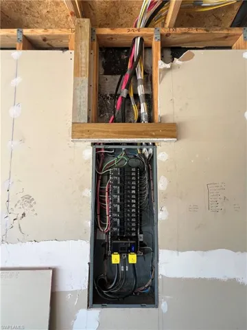 Utility room featuring electric panel