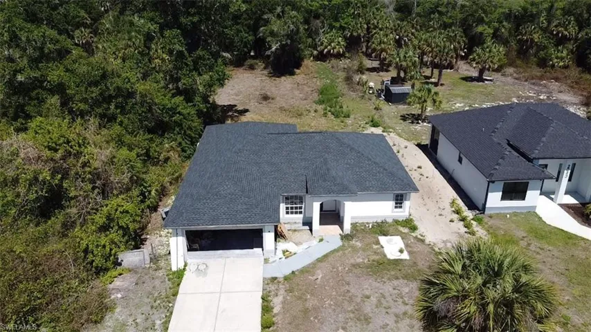 View from above of property