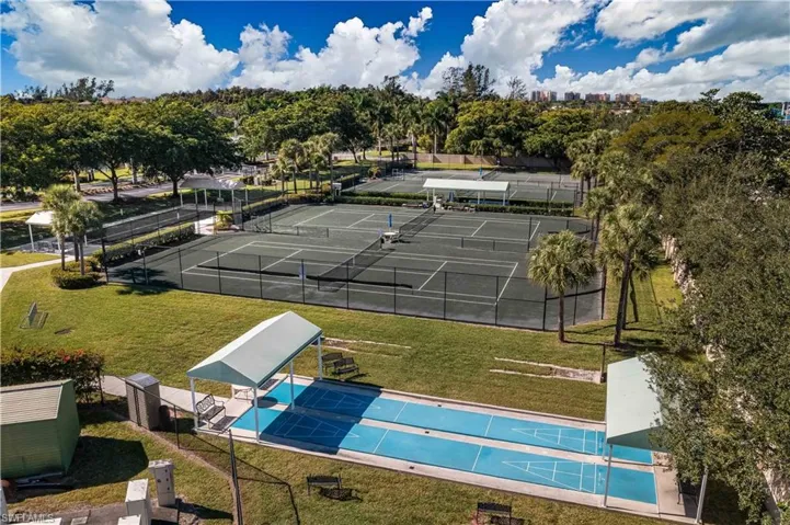 Birds eye view of property