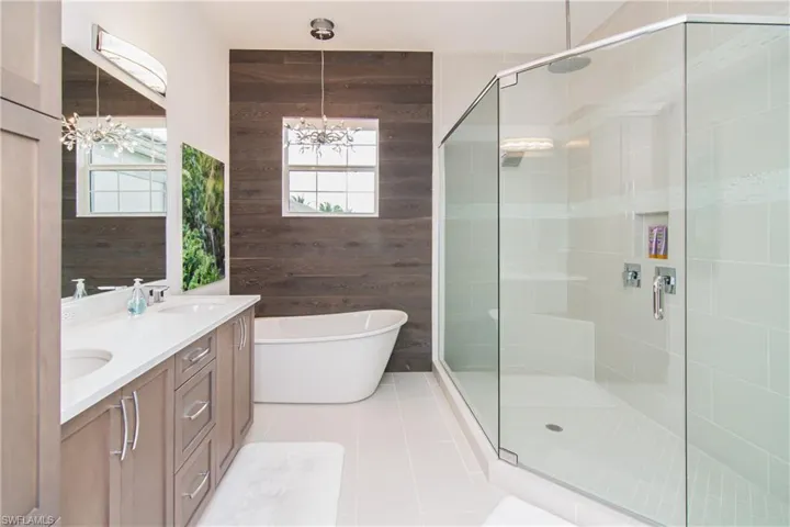 Primary Bath.  Dual sinks, dual shower heads.