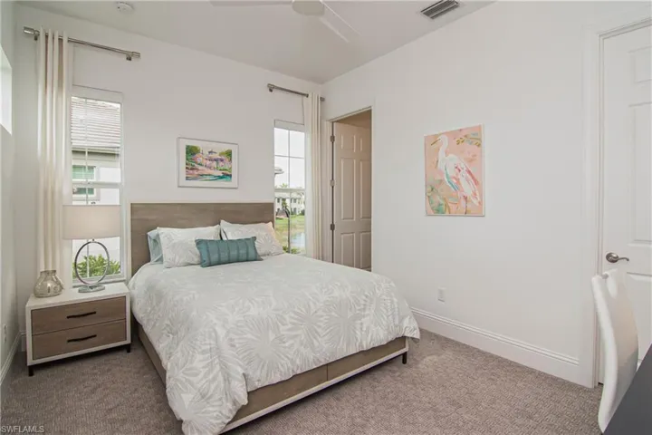 Bedroom 3 with large walk-in closet and ensuite bath.
