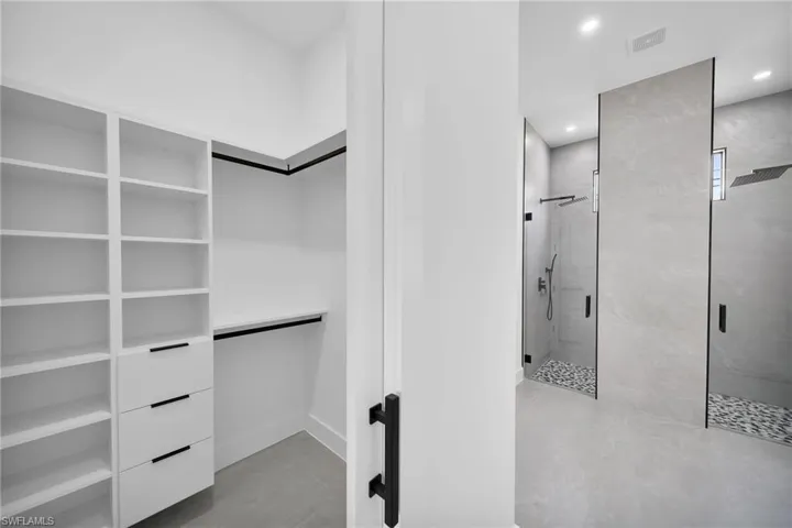 View of spacious closet