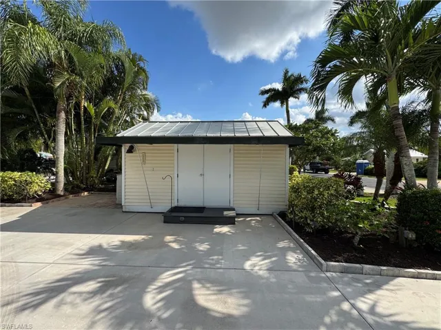 View of outdoor structure