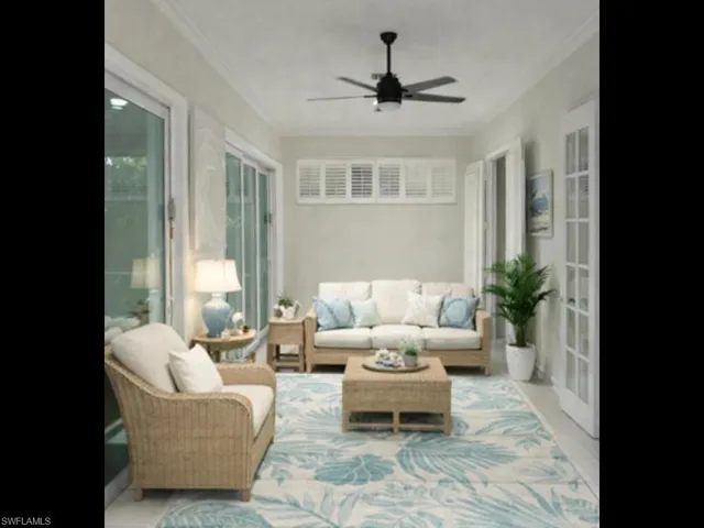 Virtually Staged Sunroom