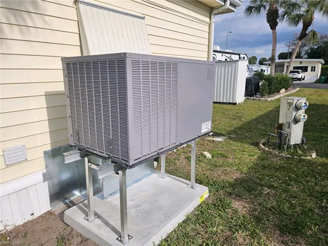 Exterior view of a cooling unit