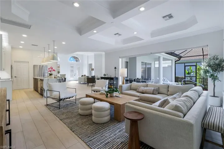 Wide open concept created in renovation