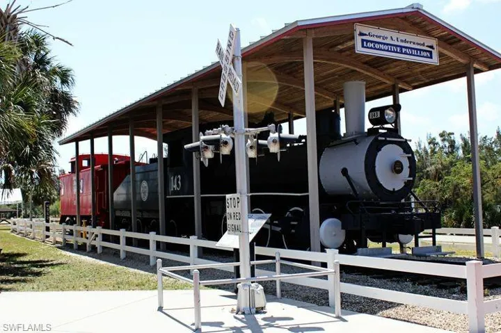 Train Museum in Lakes Park.