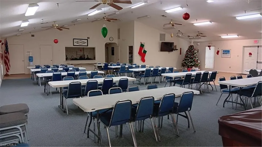 interior of club house