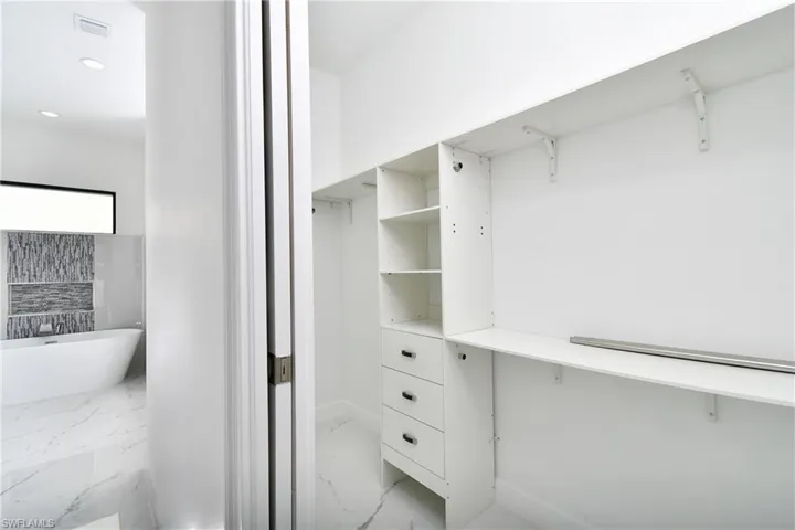 View of spacious closet