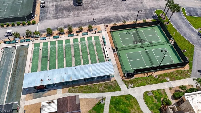 Birds eye view of property
