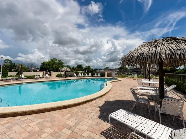View of pool with a patio area