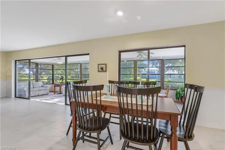View of dining room