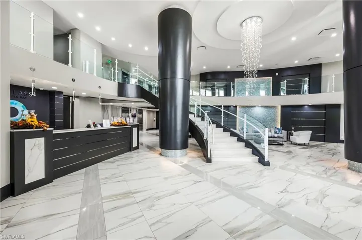 The Seaglass lobby is sure to impress, with security 24 hours a day.