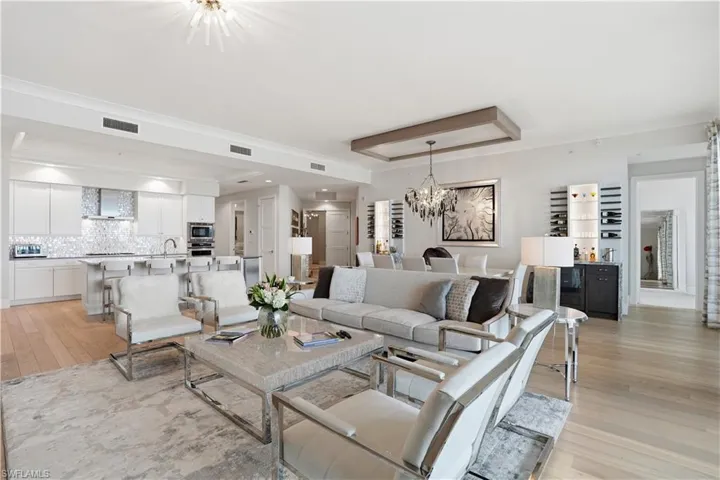 An inviting gathering space designed for hosting, with generous seating and a natural flow for conversation.