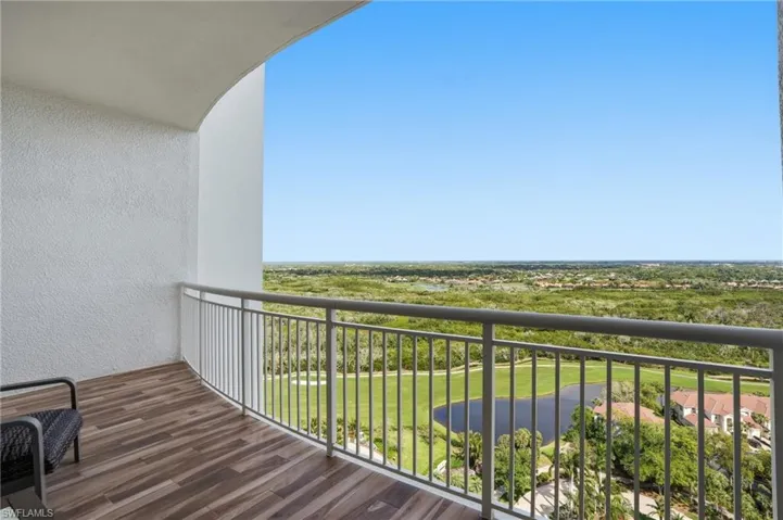 View from the east facing balcony.
