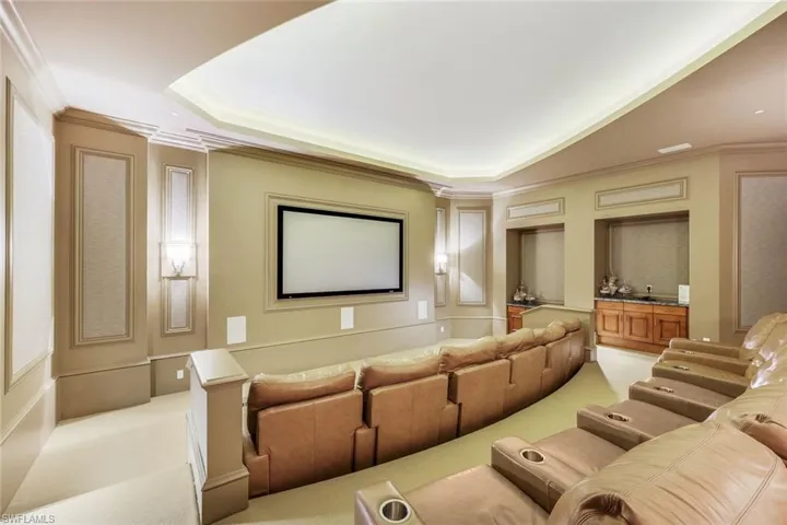 Enjoy a movie, a sporting event or your favorite Netflix series in the building theater.