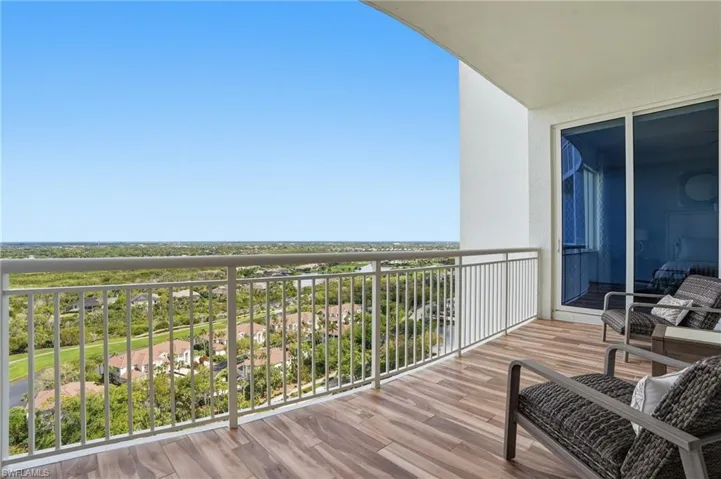 East balcony allows access from both guest bedrooms.