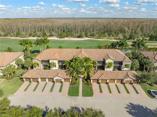 Aerial view of a golf club