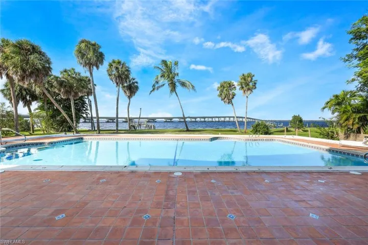 View of pool