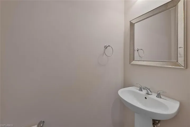Half bathroom downstairs