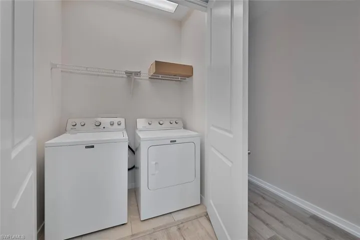 Laundry on second floor