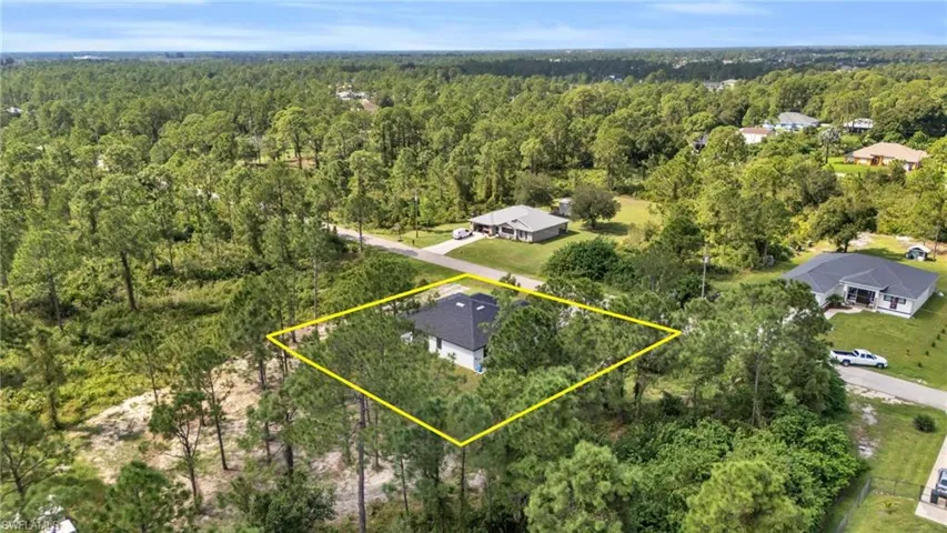Birds eye view of property