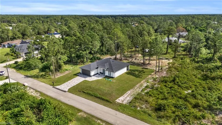 Birds eye view of property