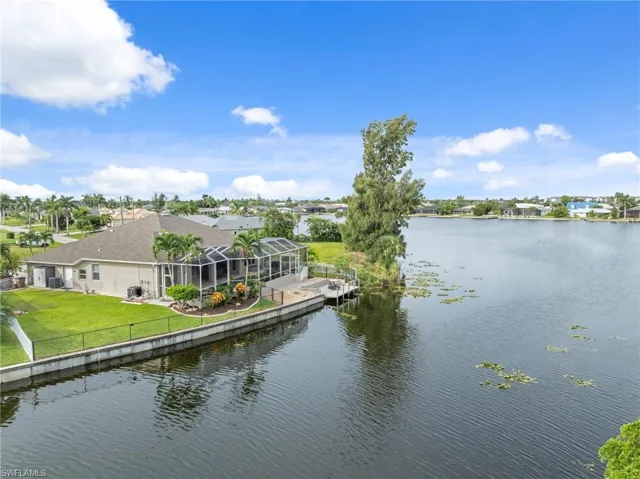 Water view featuring a boat dock