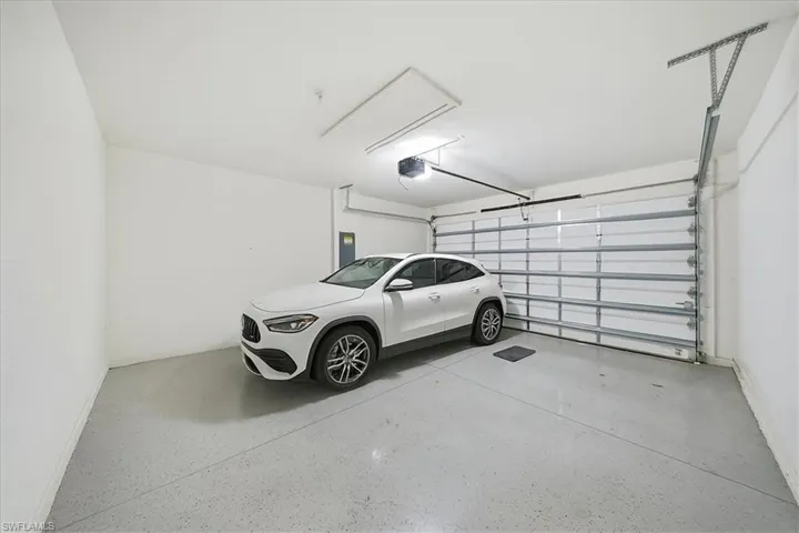 Garage with electric panel