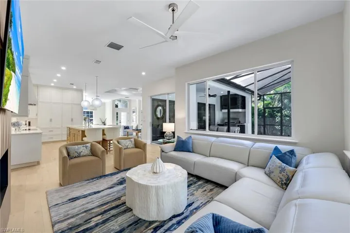 Family Room into Kitchen