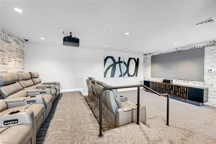 Cinema featuring carpet floors
