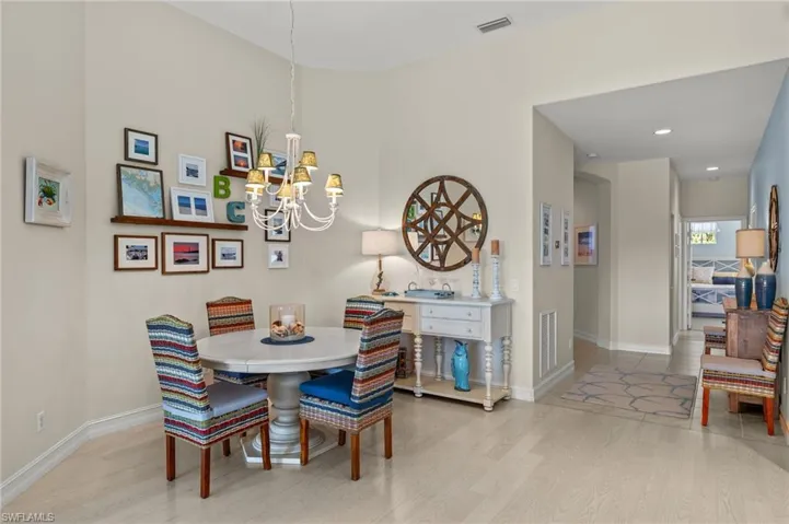 Formal dining area.