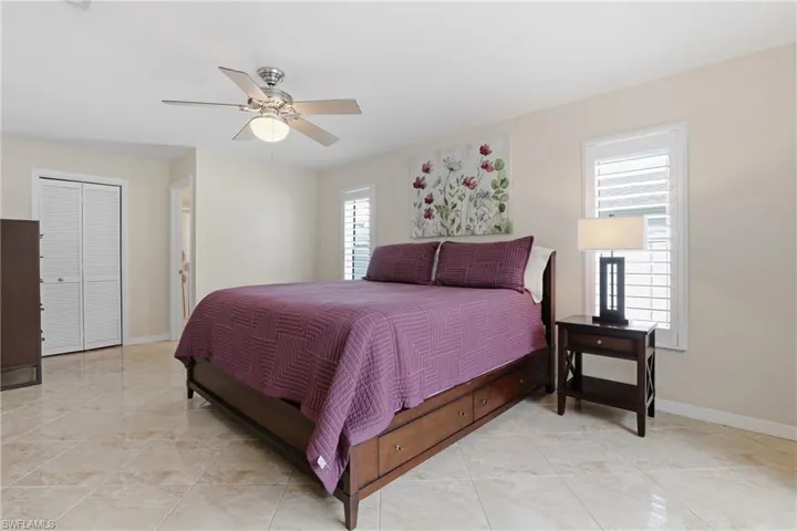 Large Primary Suite with Natural Lighting.
