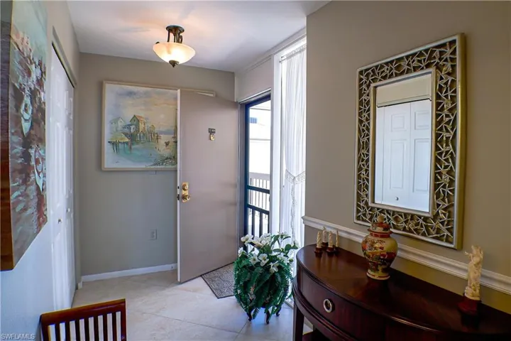 View of tiled entrance foyer